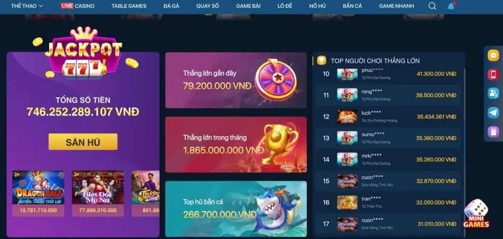 Khuyến mãi nổ hũ 799bet